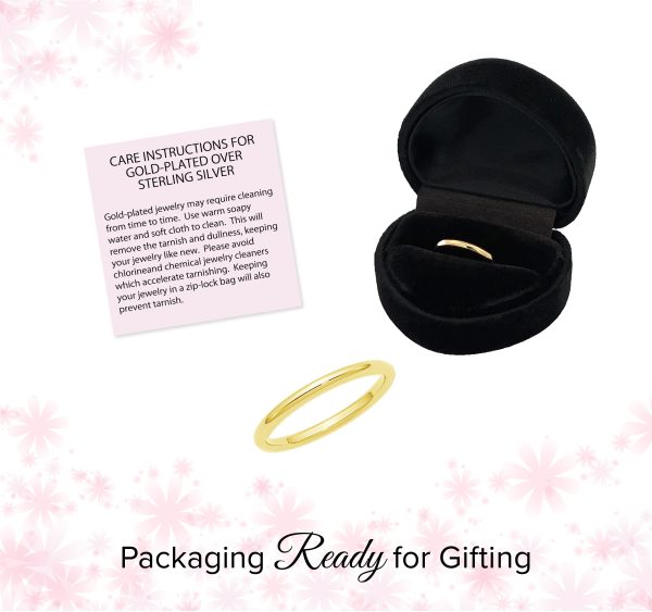 14K Gold-Plated Baby Ring – 2mm Band