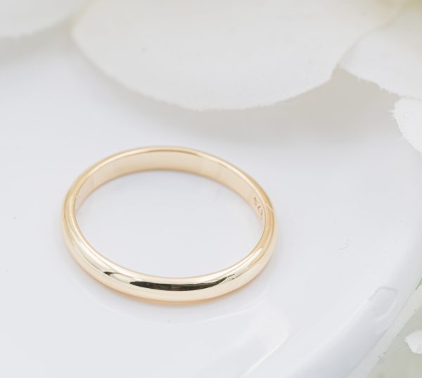 14K Gold-Plated Baby Ring – 2mm Band