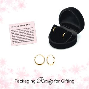 14K Gold-Plated Endless Hoop Earring - Cherished Moments Jewelry