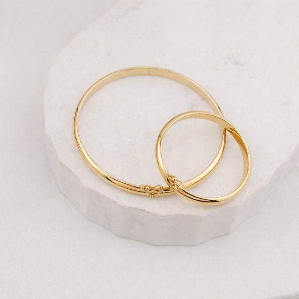 Mom and Me Gold or Silver Bangle Bracelet Set