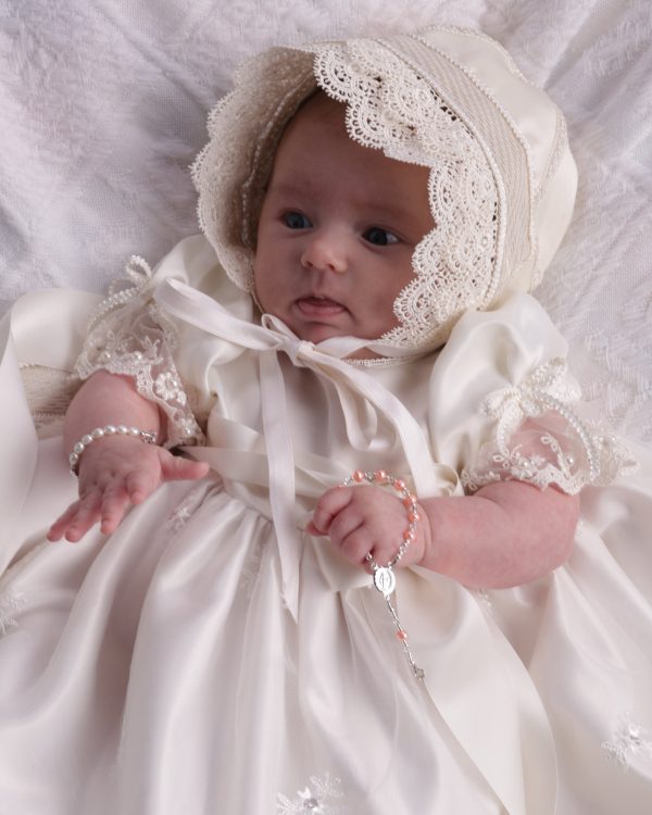 Sterling Silver Pink Baby Rosary Baptism Gift - Cherished Moments Jewelry