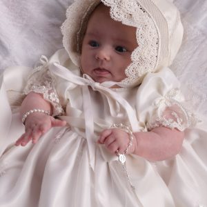 Sterling Silver White Baby Rosary Baptism Gift - Cherished Moments Jewelry