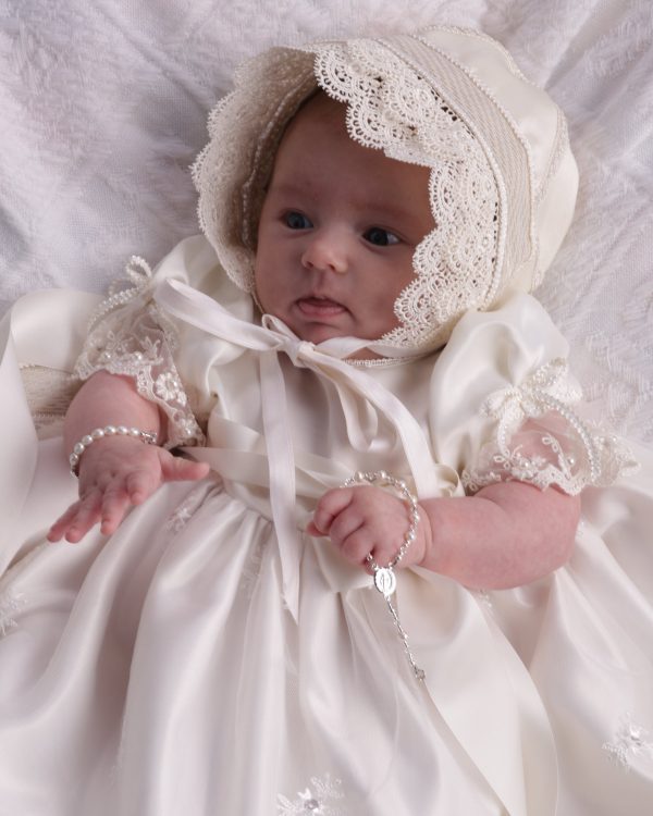 Sterling Silver White Baby Rosary Baptism Gift - Cherished Moments Jewelry