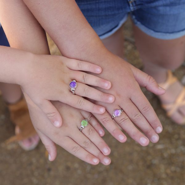 Sterling Silver Girl’s Mood Ring (Round)