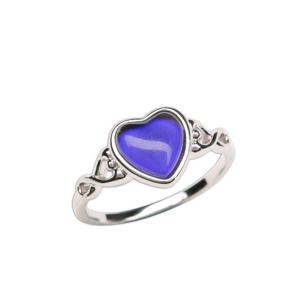 Sterling Silver Girl’s Mood Ring (Heart)