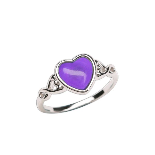 Sterling Silver Girl’s Mood Ring (Heart)