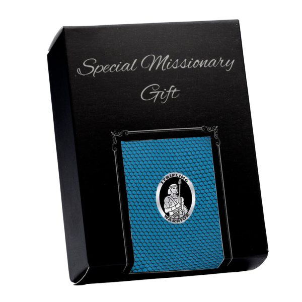 LDS Missionary Tie w/Stripling Warrior Pin (Teal)