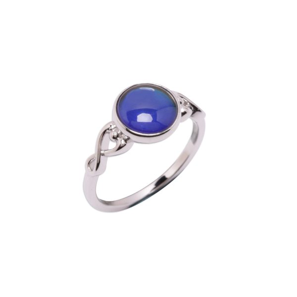 Sterling Silver Girl’s Mood Ring (Round)