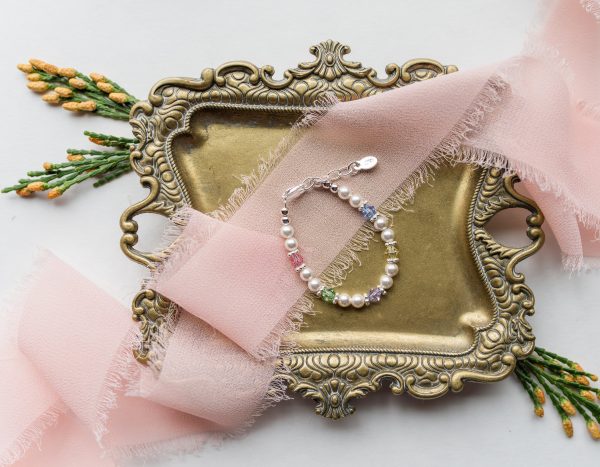 Sterling Silver New Arrival Multi-Color Baby Bracelet for Infant Girl Gift