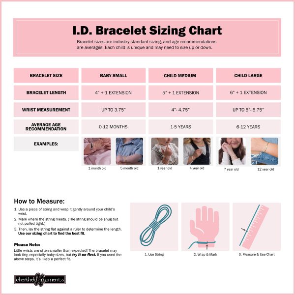 14K Gold-Plated or Sterling Silver I.D. Bracelet for Kids with FREE Engraving-Classic