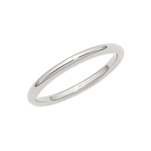Sterling Silver Baby Ring – 2mm Silver Band