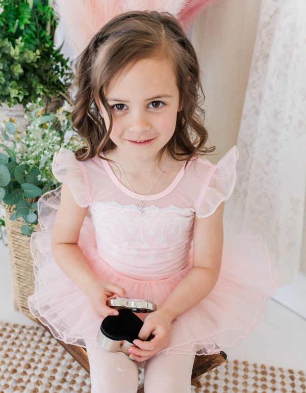 Custom Silver or Gold Heart Dance Jewelry Box with Engraving for Girls