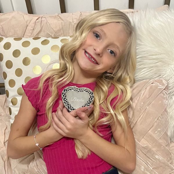 Custom Silver Filigree Heart Jewelry Box with Engraving for Girls