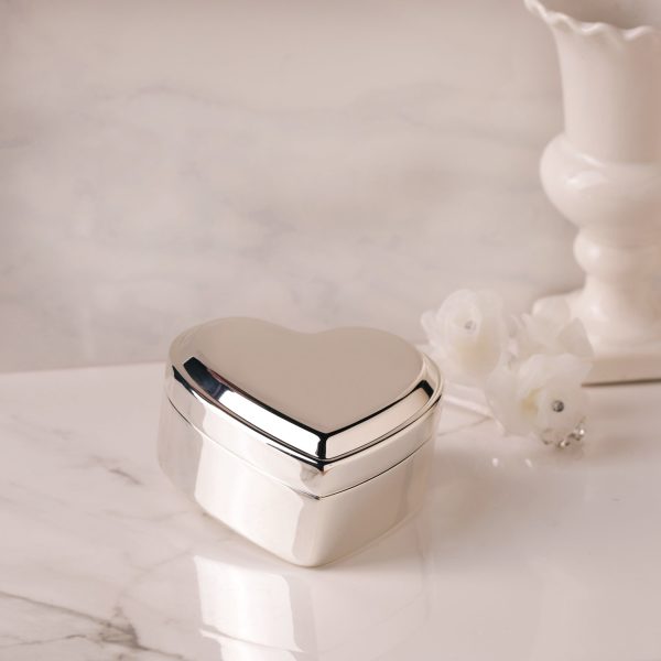 Custom Silver or Gold Heart Dance Jewelry Box with Engraving for Girls