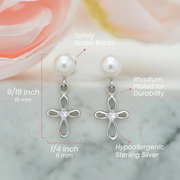 Infinity Cross Dangle Earrings for Girl’s