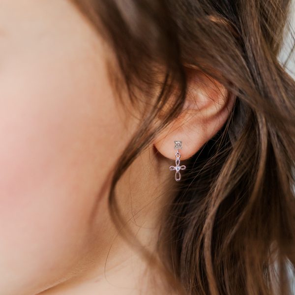 Infinity Cross Dangle Earrings for Girl’s