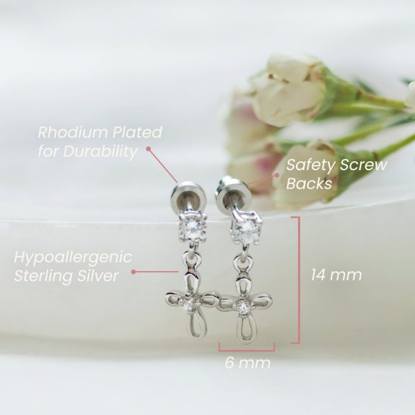 Infinity Cross Dangle Earrings for Girl’s