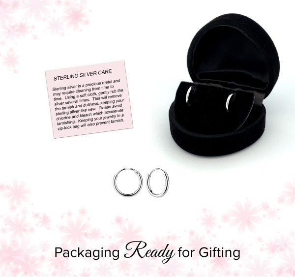 Sterling Silver Endless Hoop Earring 10mm - Cherished Moments Jewelry