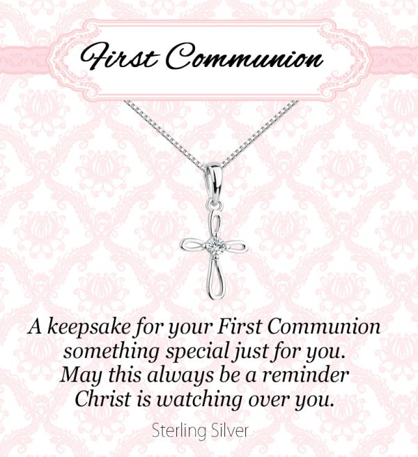 First Communion Necklace Gift Set for Girls, Multiple Styles