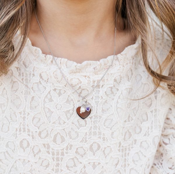 Sterling Silver Heart Necklace with FREE Engraving