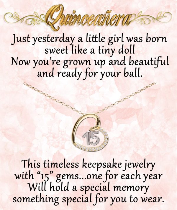 Quinceañera Heart Necklace