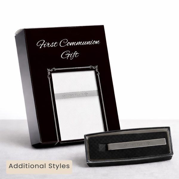 Boy’s Cross Personalized Tie Bar Gift Set with Tie