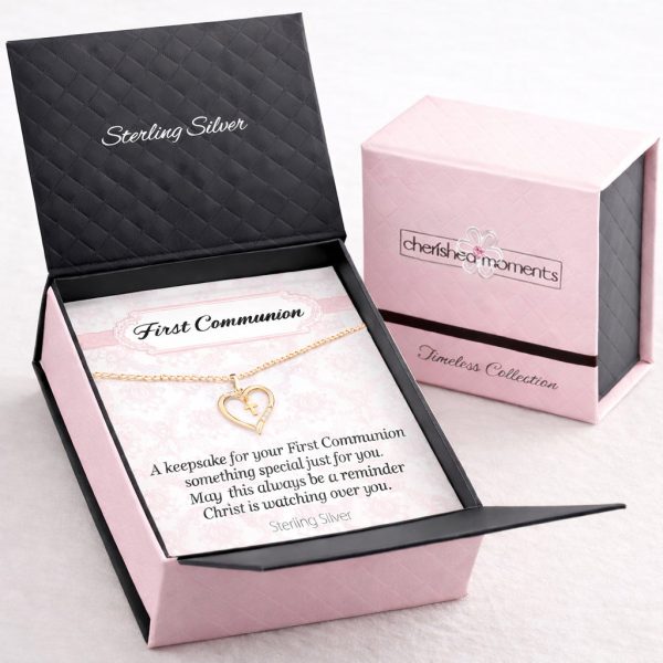 First Communion Necklace Gift Set for Girls, Multiple Styles