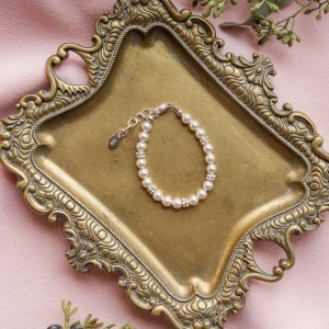 Sterling Silver New Arrival Baby High-End Austrian Simulated Pearl Bracelet Infant Newborn Gift - Cherished Moments Jewelry