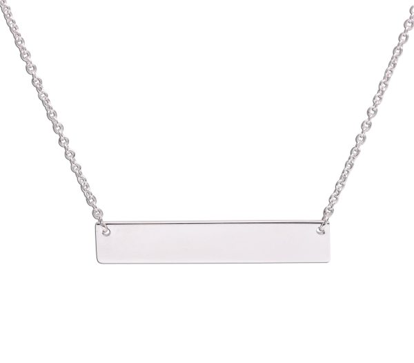 Sterling Silver Children’s or Women’s Bar Necklace