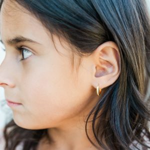 Girl Huggie Hoop Earrings