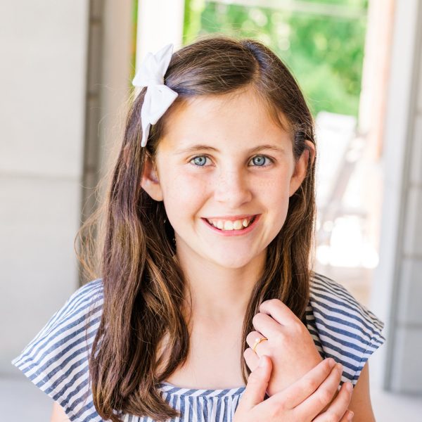14K Gold-Plated Pearl Baby Ring with CZs for Kids